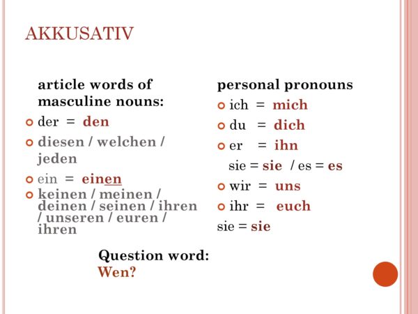 Accusative and Dative in German | German Grammar — Deutsch Lernen