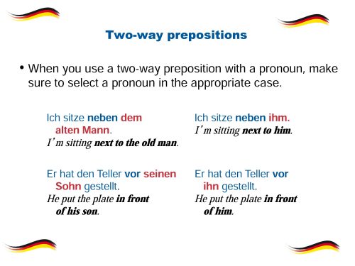 German Two-way-prepositions