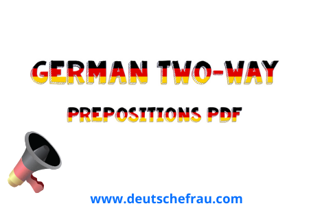 German Two-Way Prepositions PDF